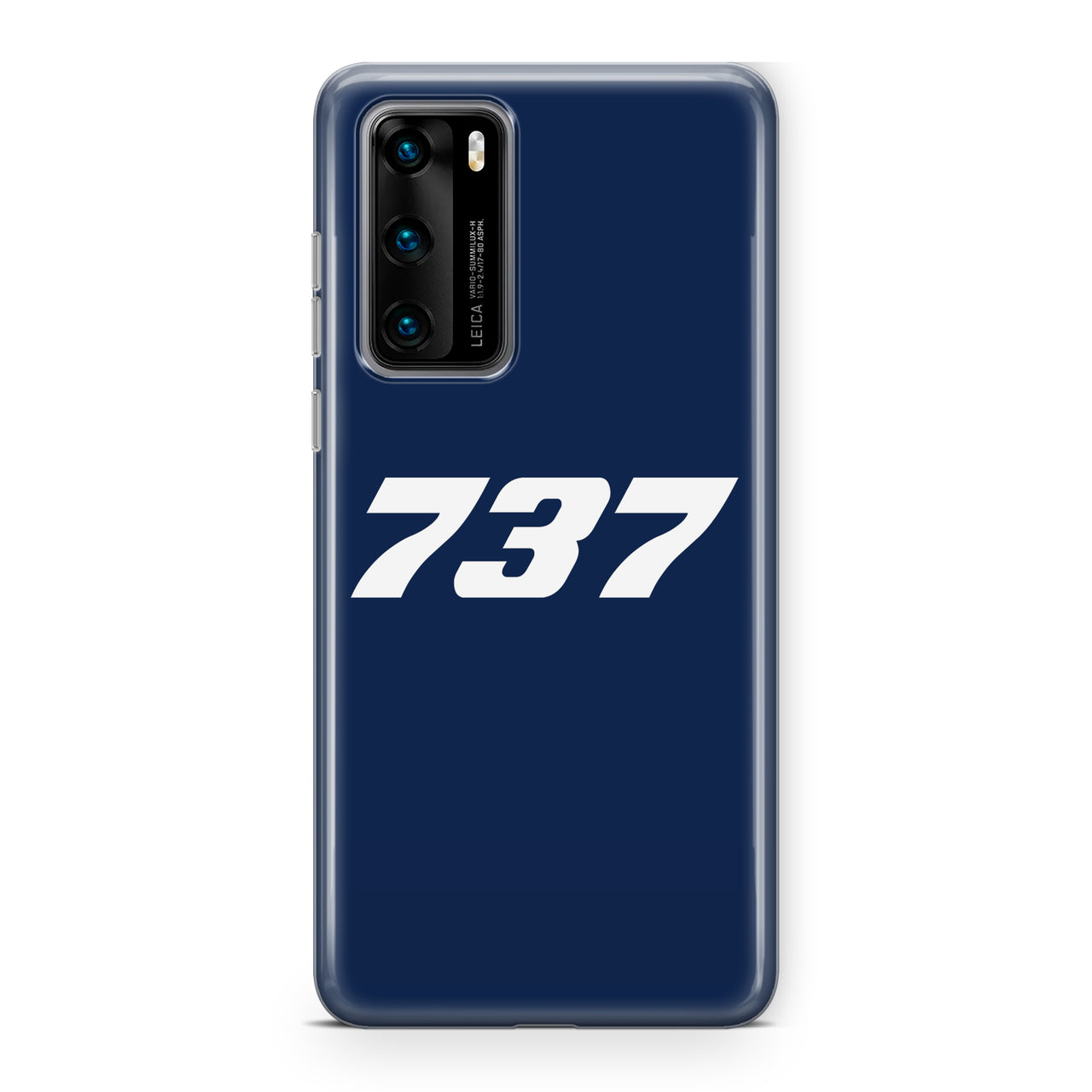 737 Flat Text Designed Huawei Cases