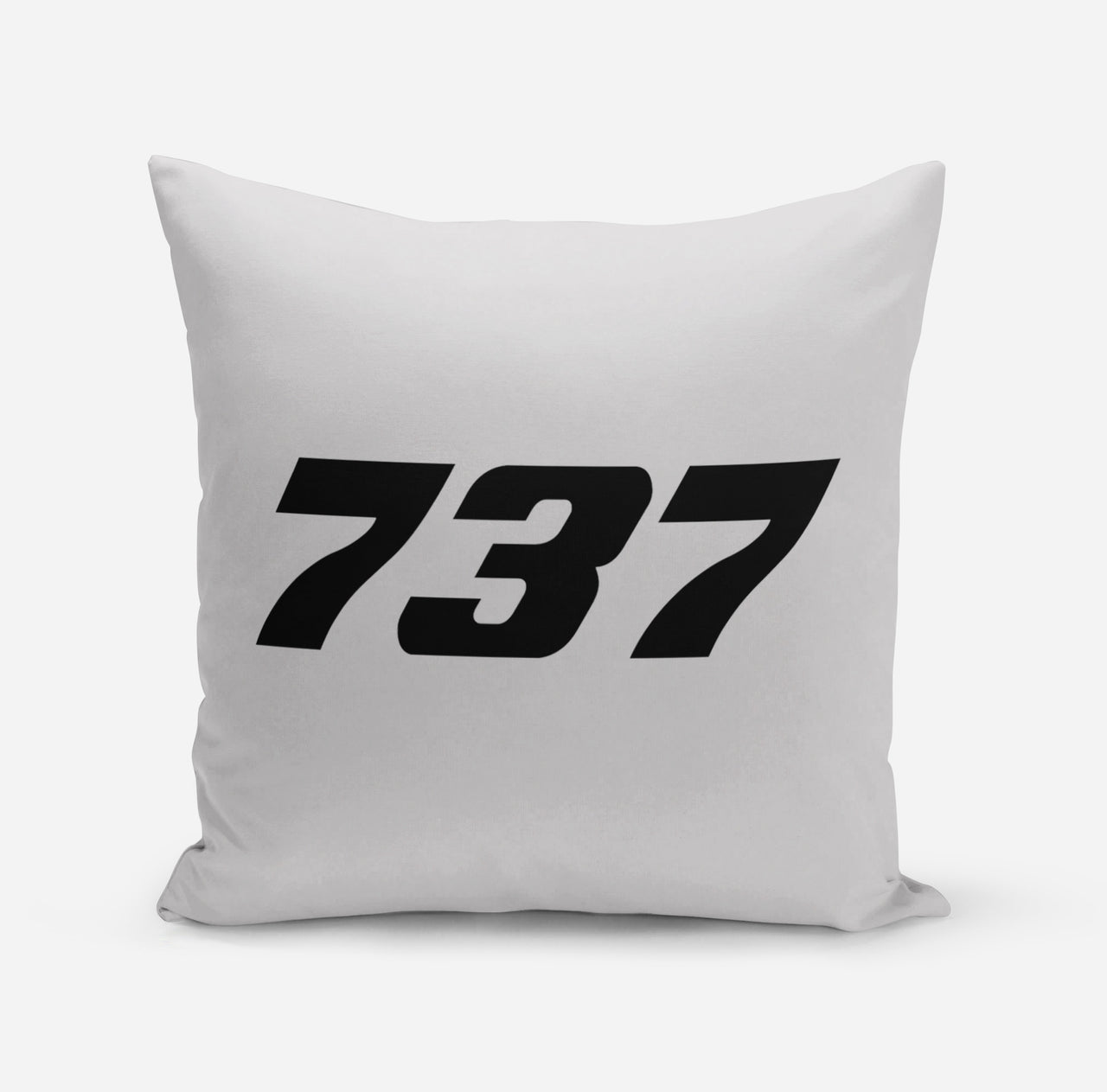 737 Flat Text Designed Pillows