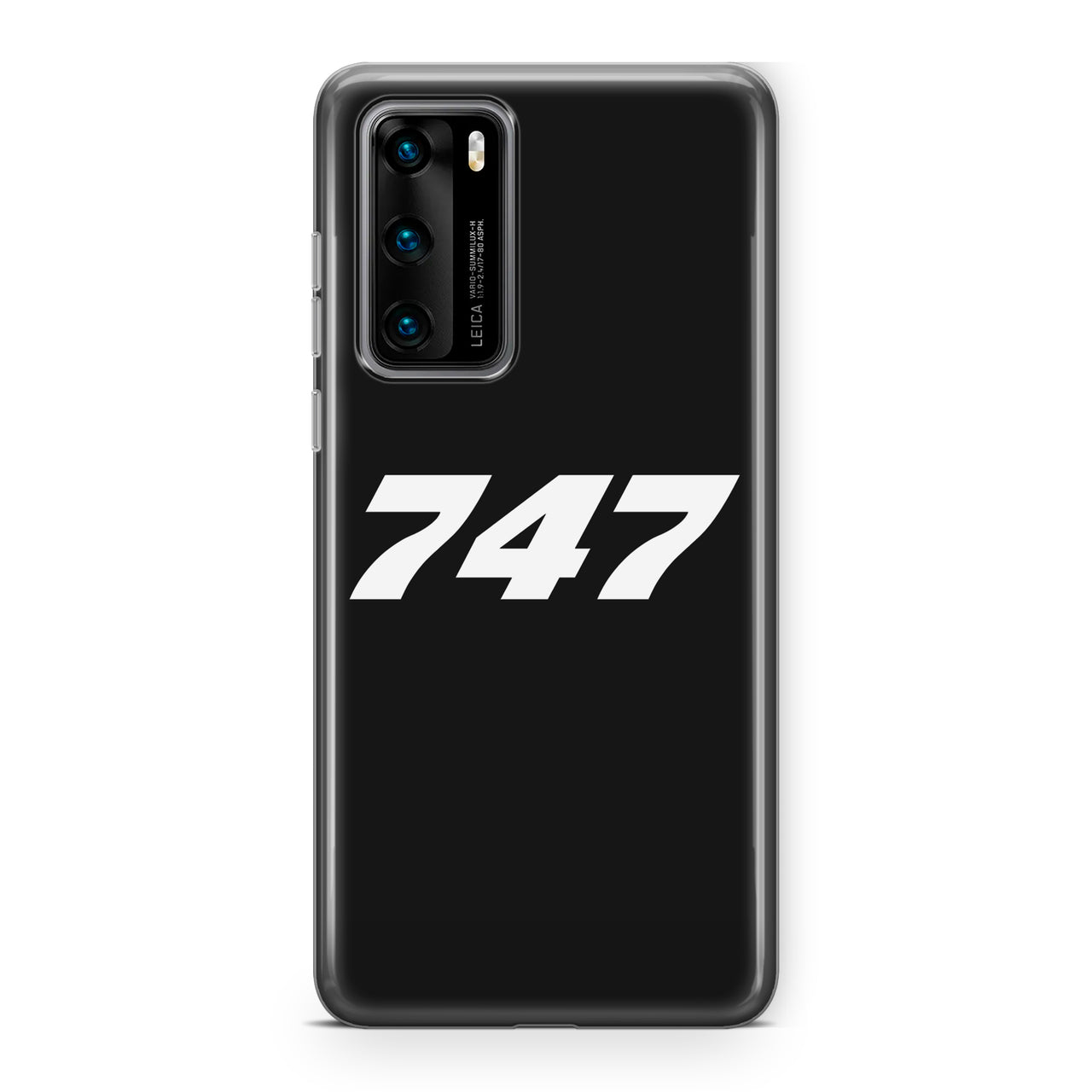 747 Flat Text Designed Huawei Cases