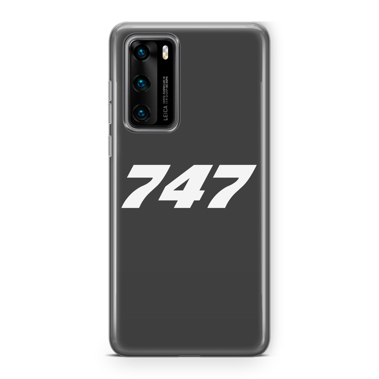 747 Flat Text Designed Huawei Cases