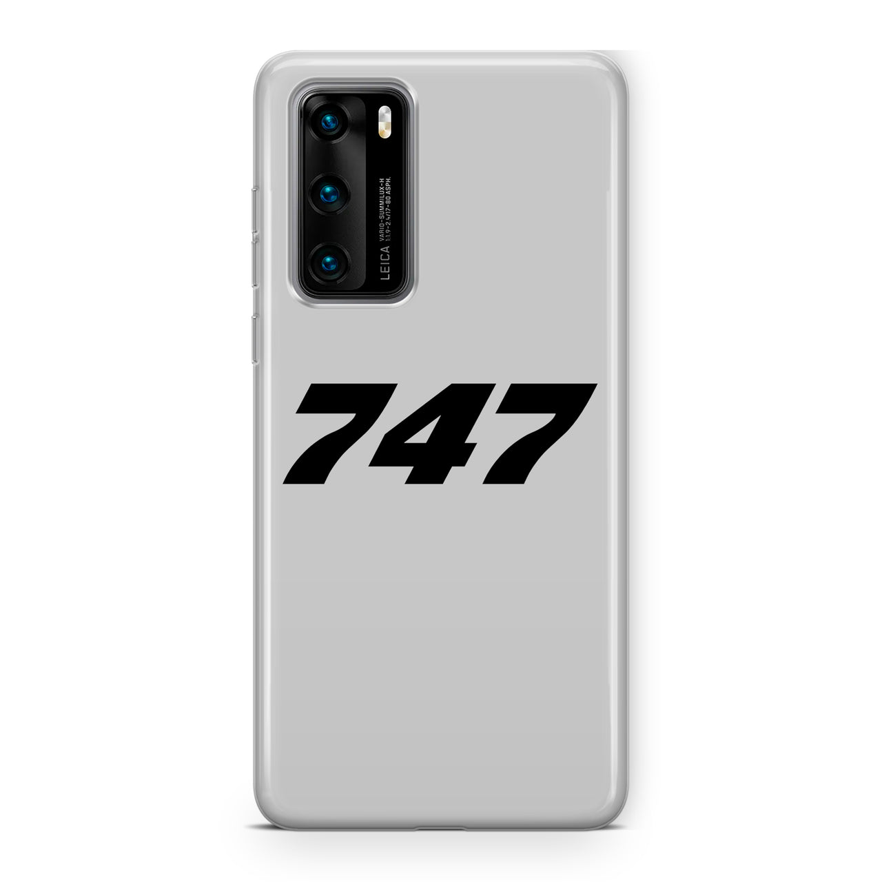 747 Flat Text Designed Huawei Cases