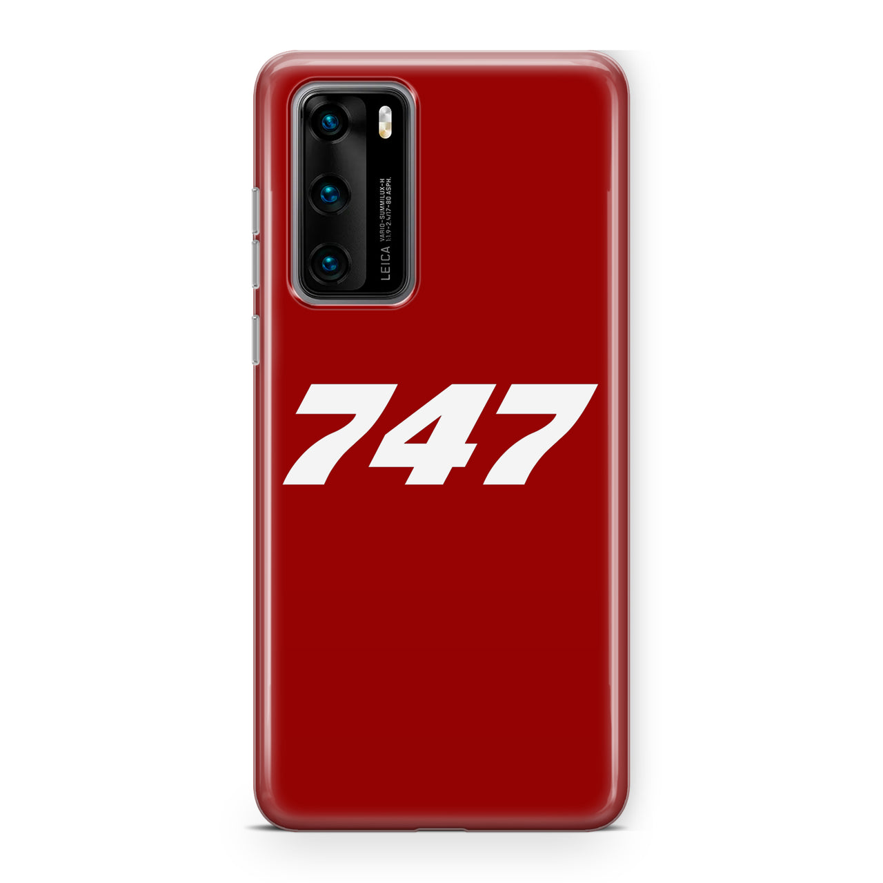 747 Flat Text Designed Huawei Cases