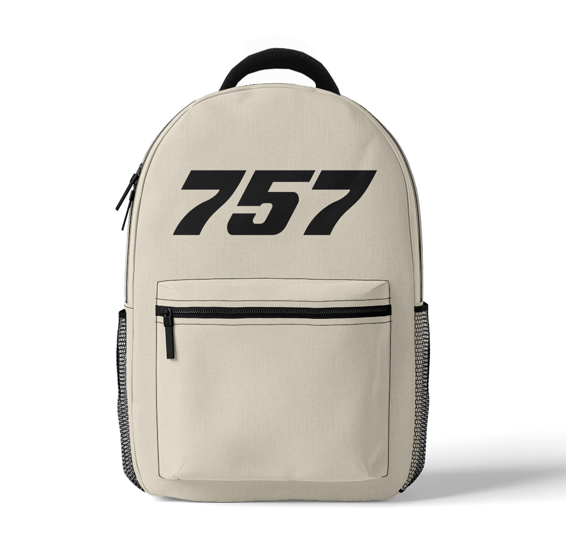 757 Flat Text Designed 3D Backpacks