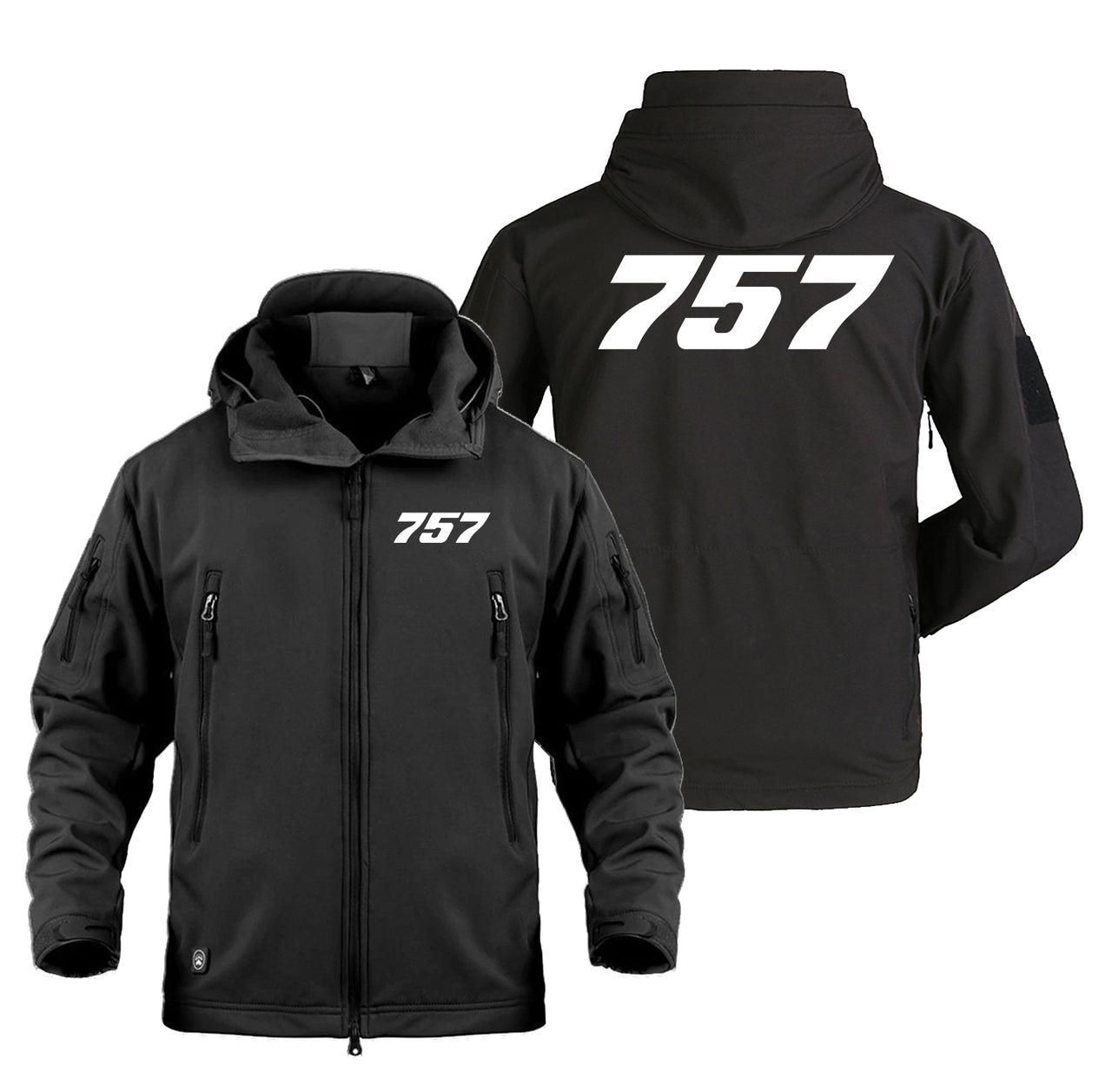 757 Flat Text Designed Military Jackets (Customizable)