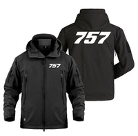 Thumbnail for 757 Flat Text Designed Military Jackets (Customizable)