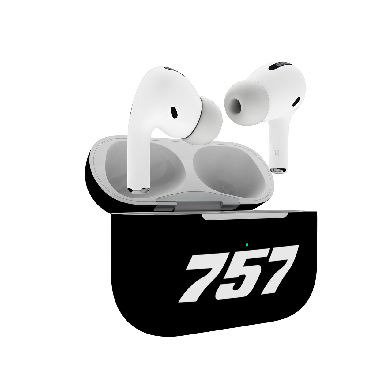 757 Flat Text Designed AirPods  Cases