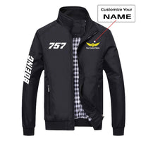 Thumbnail for 757 Flat Text Designed Stylish Jackets