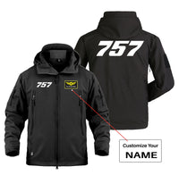 Thumbnail for 757 Flat Text Designed Military Jackets (Customizable)