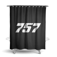 Thumbnail for 757 Flat Text Designed Shower Curtains