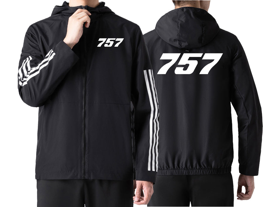 757 Flat Text Designed Sport Style Jackets