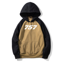 Thumbnail for 757 Flat Text Designed Colourful Hoodies