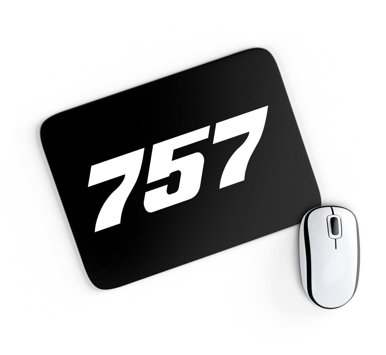 757 Flat Text Designed Mouse Pads