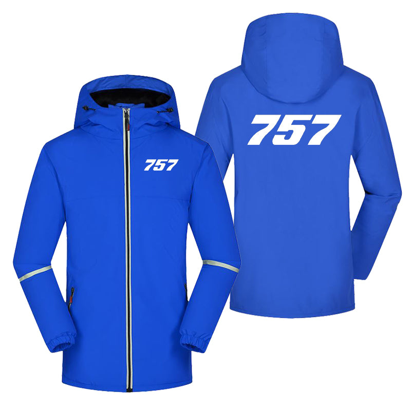 757 Flat Text Designed Rain Coats & Jackets