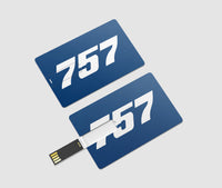 Thumbnail for 757 Flat Text Designed USB Cards