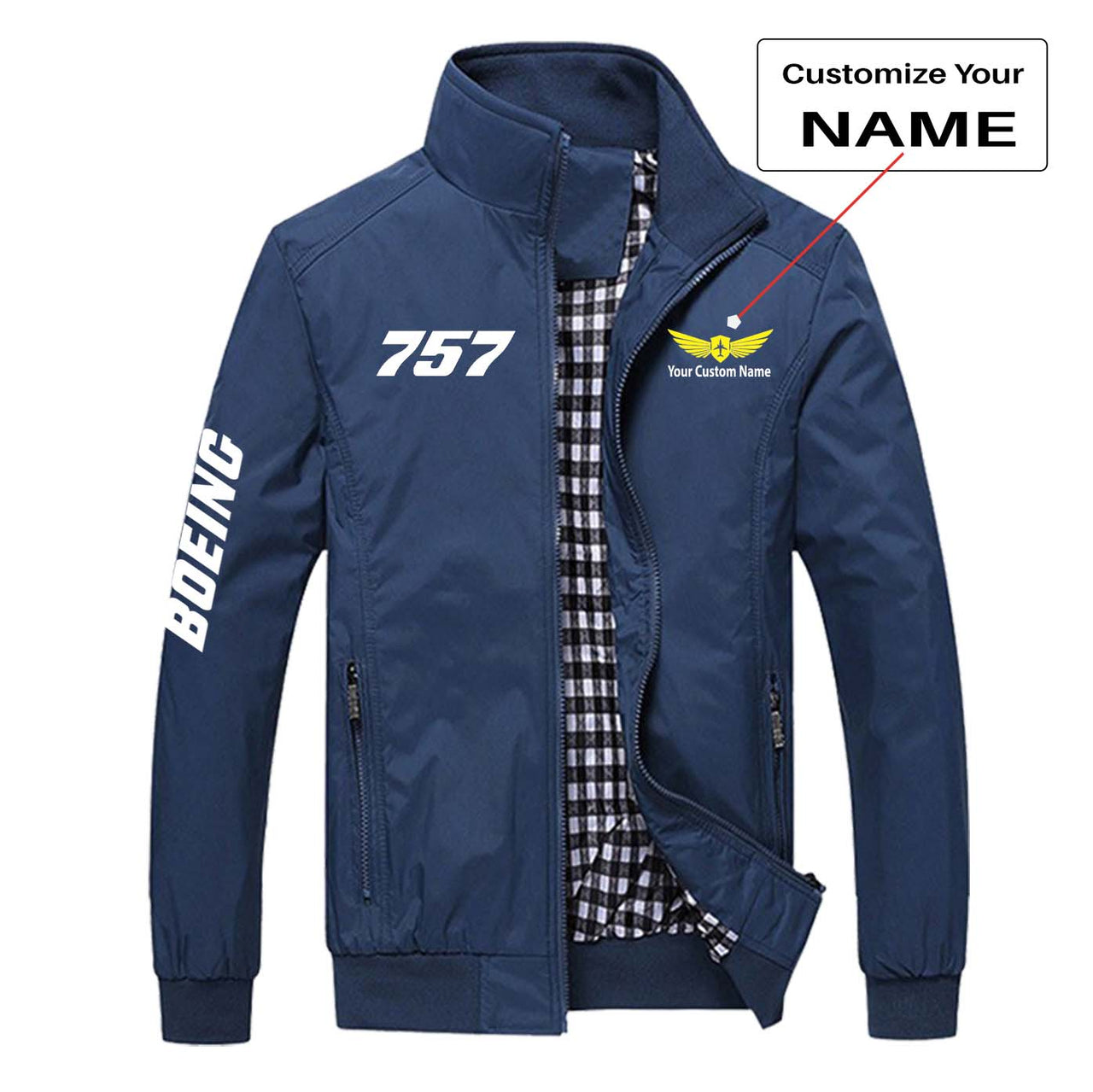 757 Flat Text Designed Stylish Jackets