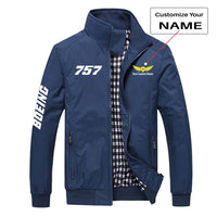 Thumbnail for 757 Flat Text Designed Stylish Jackets