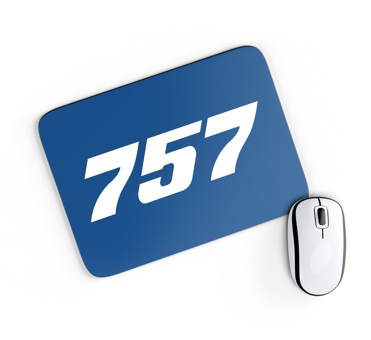 757 Flat Text Designed Mouse Pads