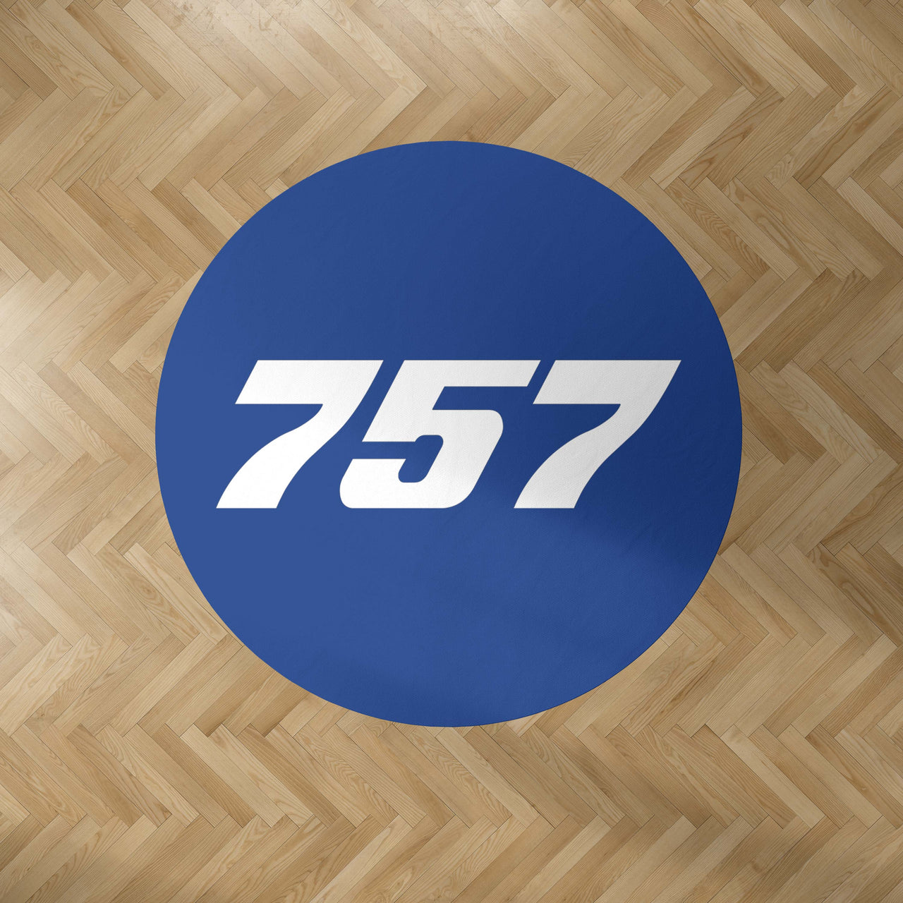 757 Flat Text Designed Carpet & Floor Mats (Round)