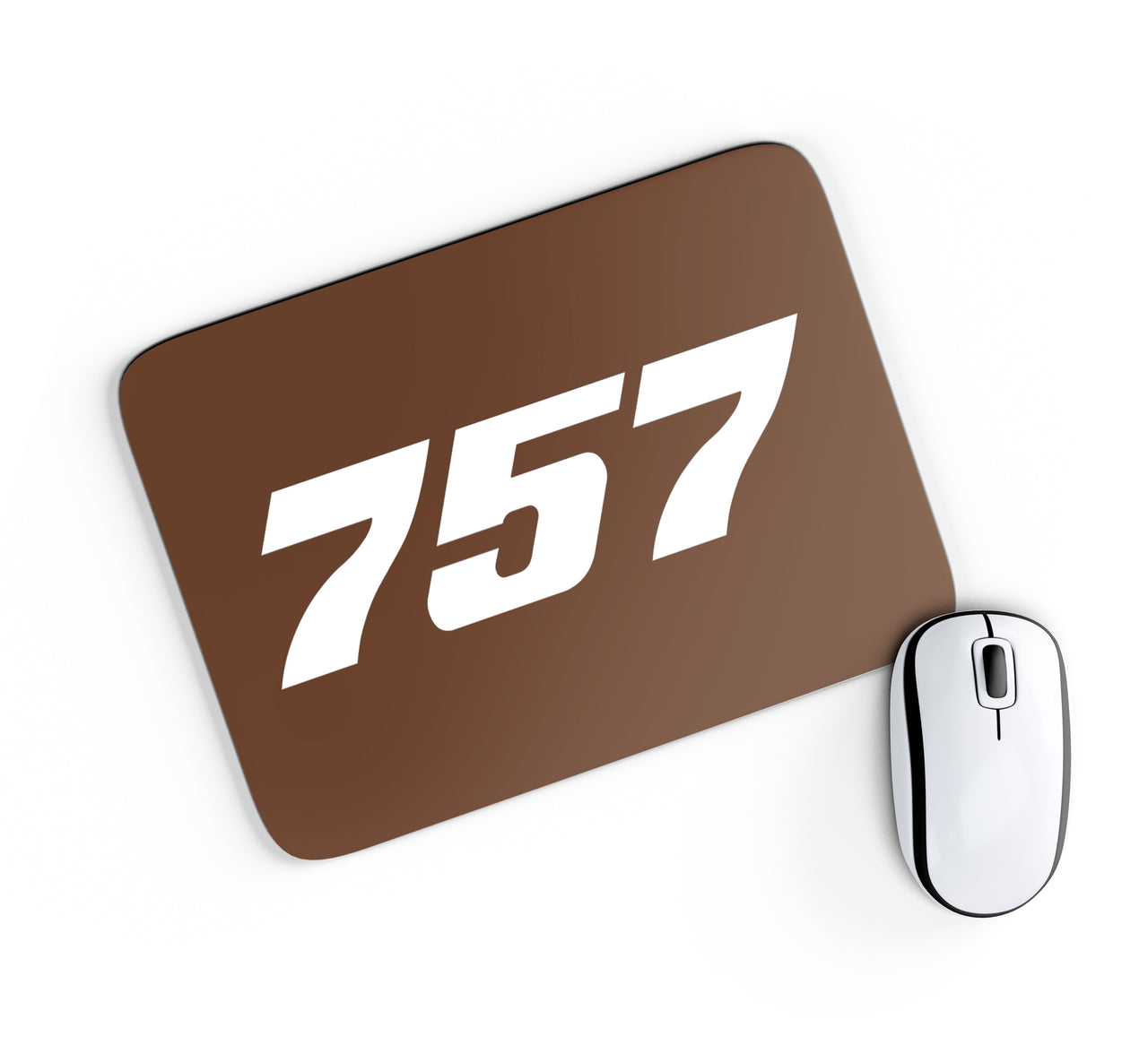 757 Flat Text Designed Mouse Pads