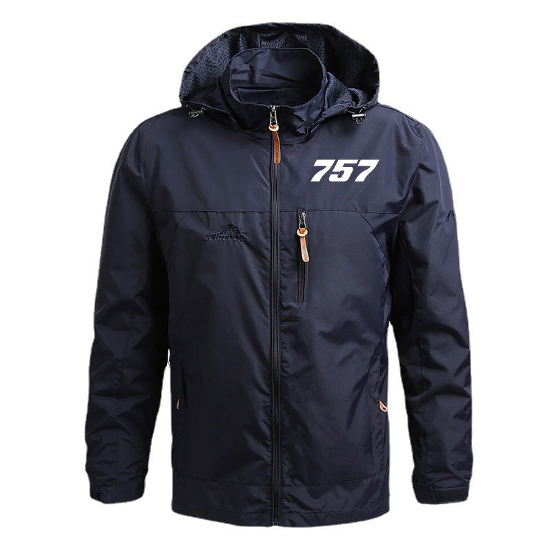 757 Flat Text Designed Thin Stylish Jackets