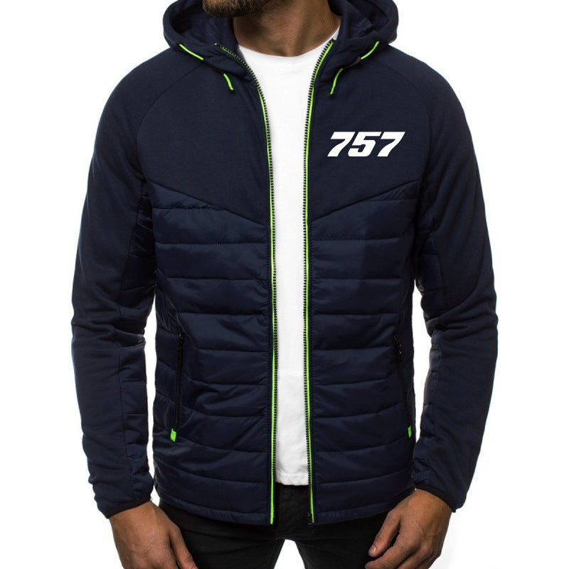 757 Flat Text Designed Sportive Jackets