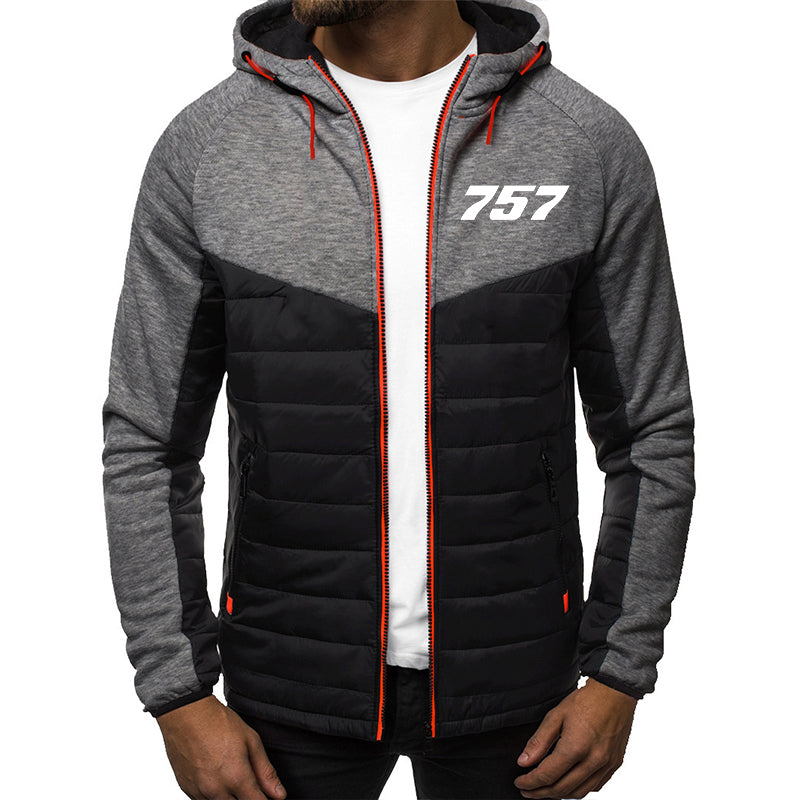 757 Flat Text Designed Sportive Jackets