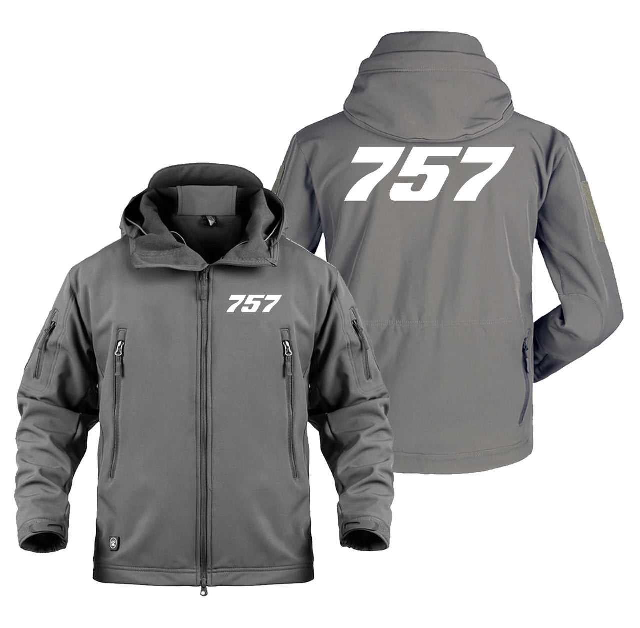 757 Flat Text Designed Military Jackets (Customizable)