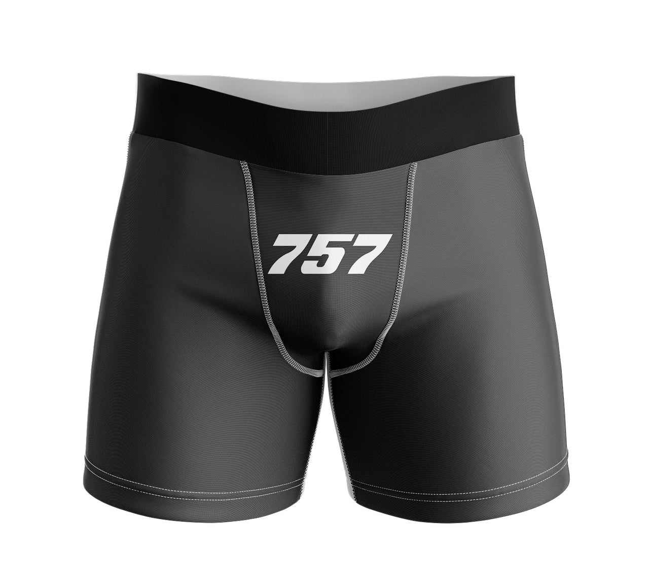 757 Flat Text Designed Men Boxers