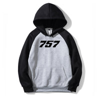 Thumbnail for 757 Flat Text Designed Colourful Hoodies