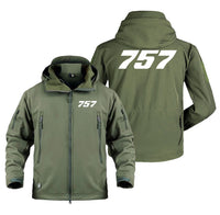 Thumbnail for 757 Flat Text Designed Military Jackets (Customizable)