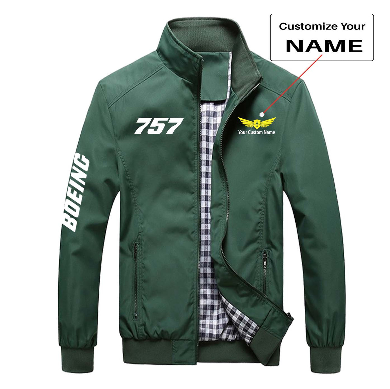 757 Flat Text Designed Stylish Jackets