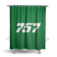 Thumbnail for 757 Flat Text Designed Shower Curtains