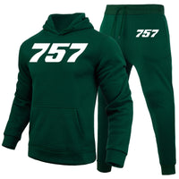 Thumbnail for 757 Flat Text Designed Hoodies & Sweatpants Set