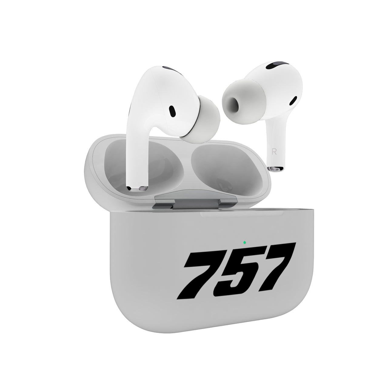 757 Flat Text Designed AirPods  Cases