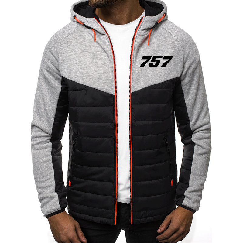 757 Flat Text Designed Sportive Jackets