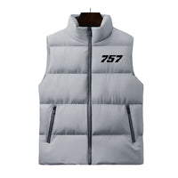 Thumbnail for 757 Flat Text Designed Puffy Vests