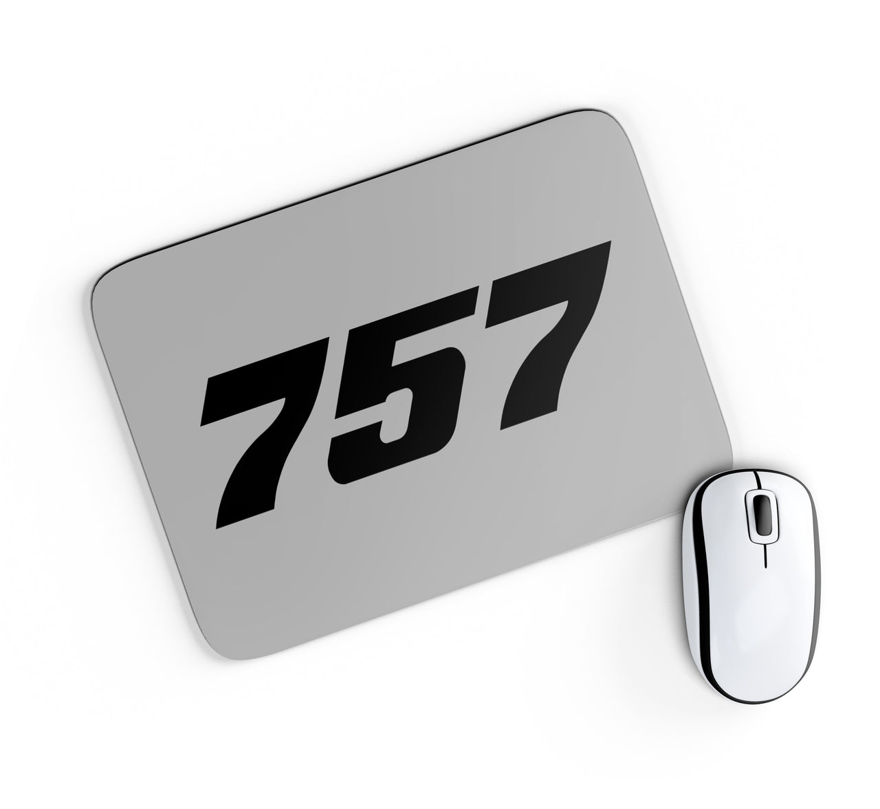 757 Flat Text Designed Mouse Pads