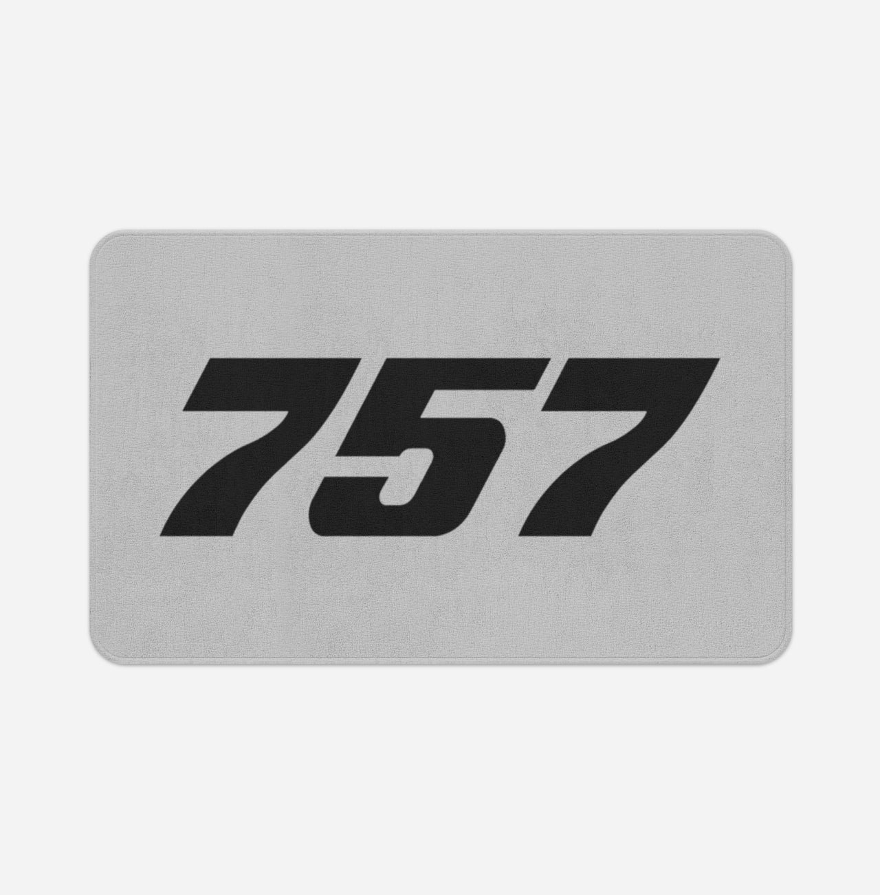 757 Flat Text Designed Bath Mats