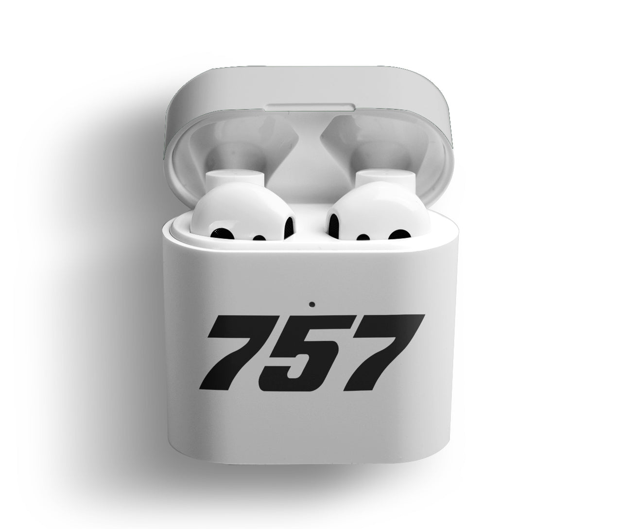 757 Flat Text Designed AirPods  Cases