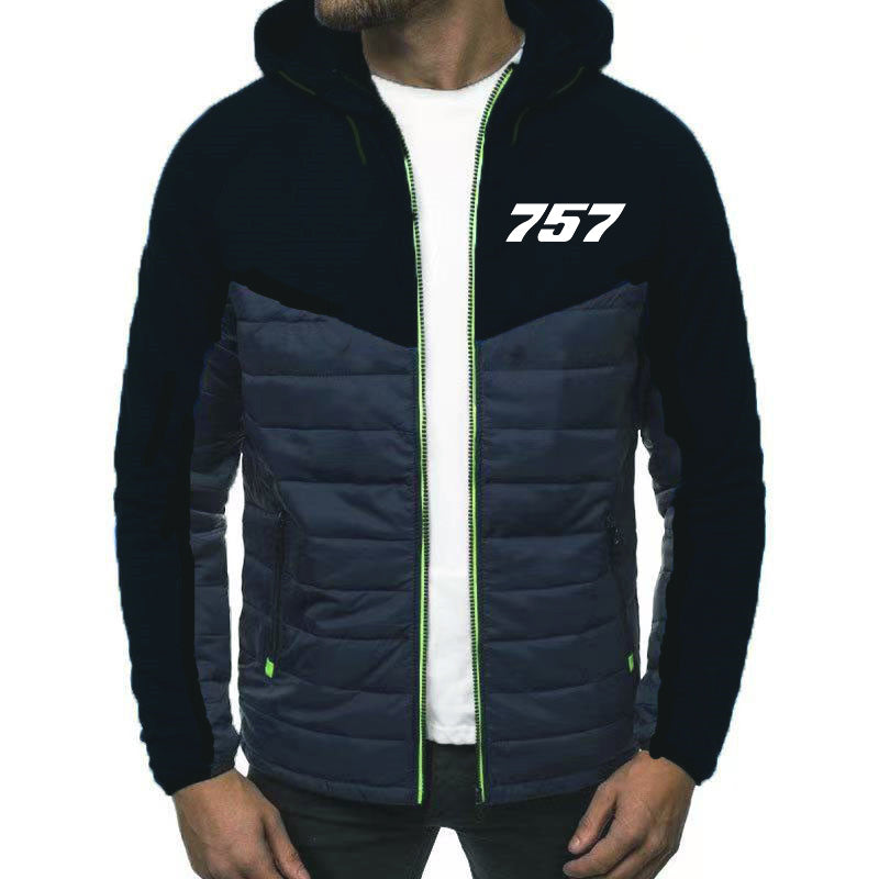 757 Flat Text Designed Sportive Jackets