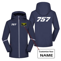 Thumbnail for 757 Flat Text Designed Rain Coats & Jackets