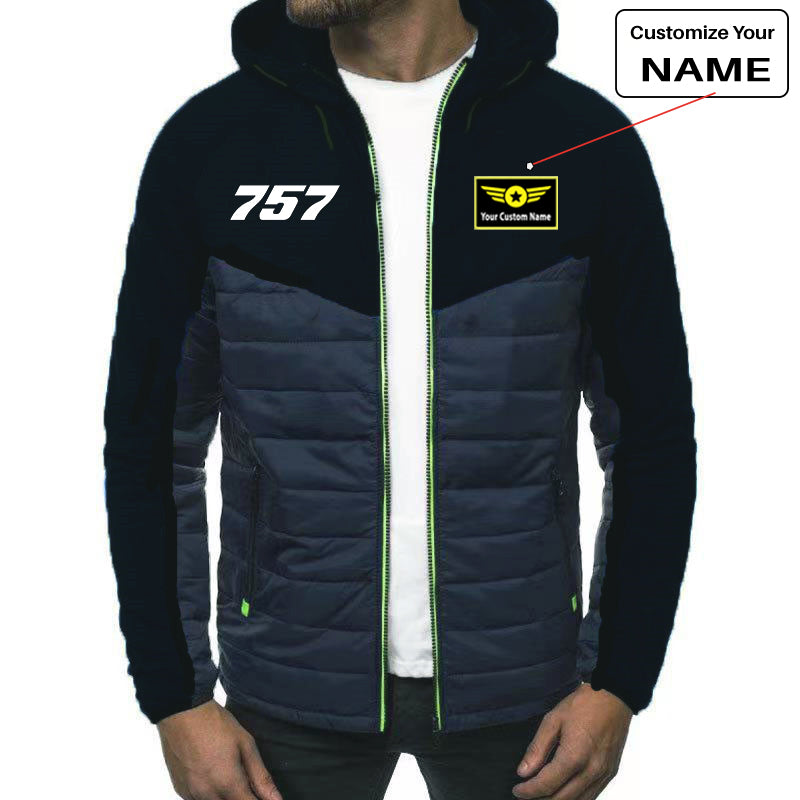 757 Flat Text Designed Sportive Jackets