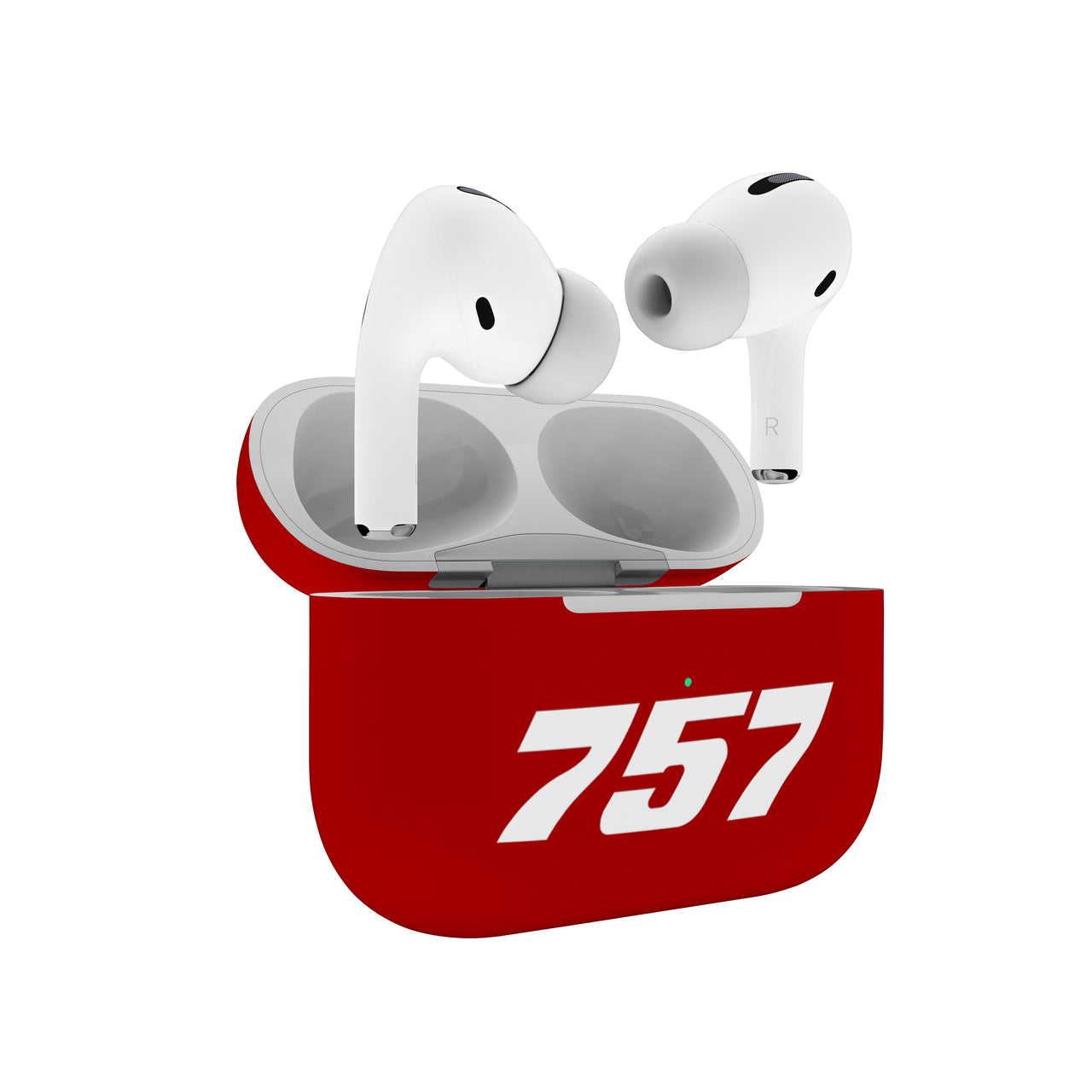 757 Flat Text Designed AirPods  Cases