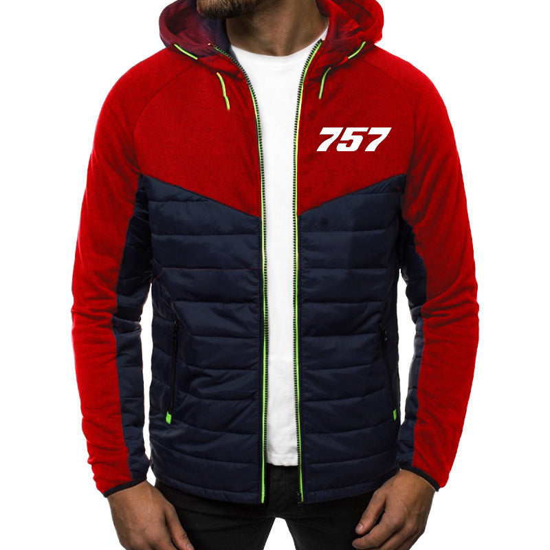 757 Flat Text Designed Sportive Jackets