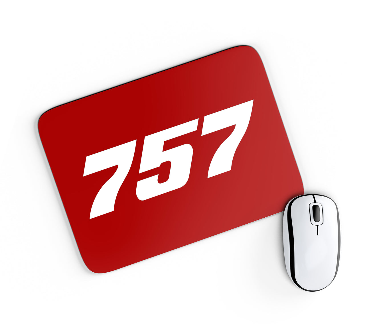 757 Flat Text Designed Mouse Pads