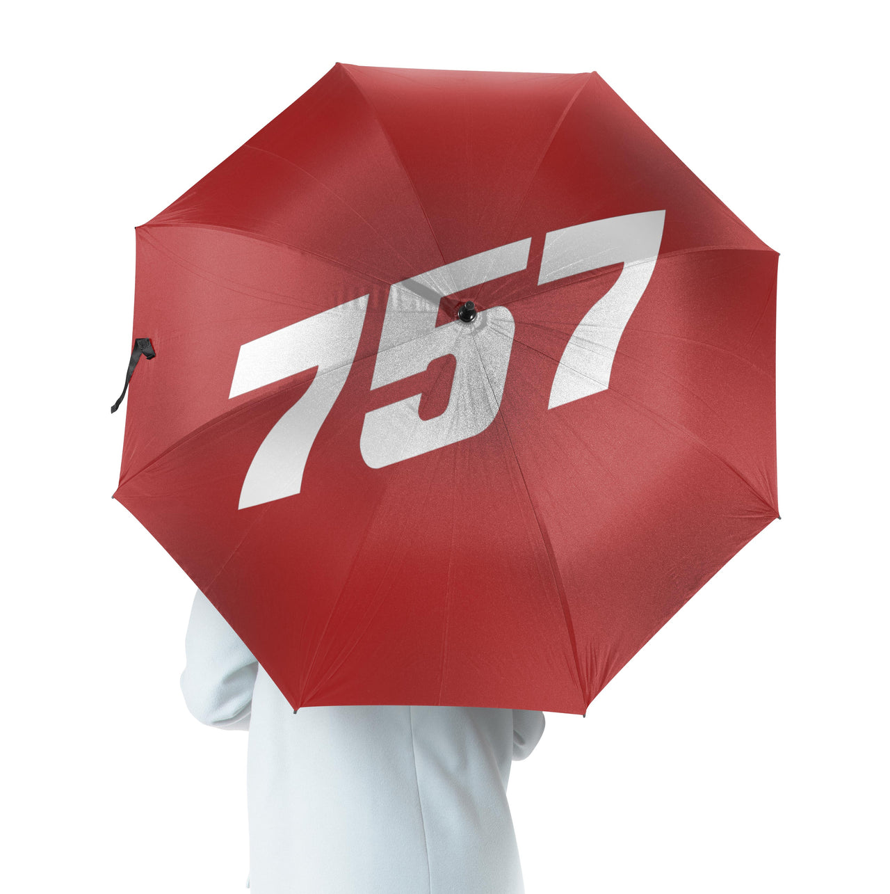 757 Flat Text Designed Umbrella