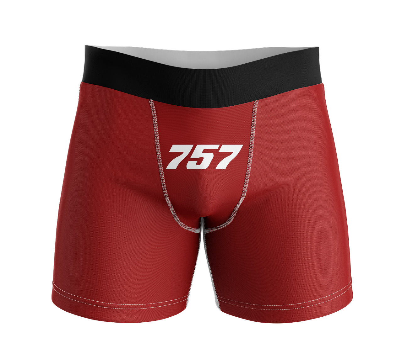 757 Flat Text Designed Men Boxers