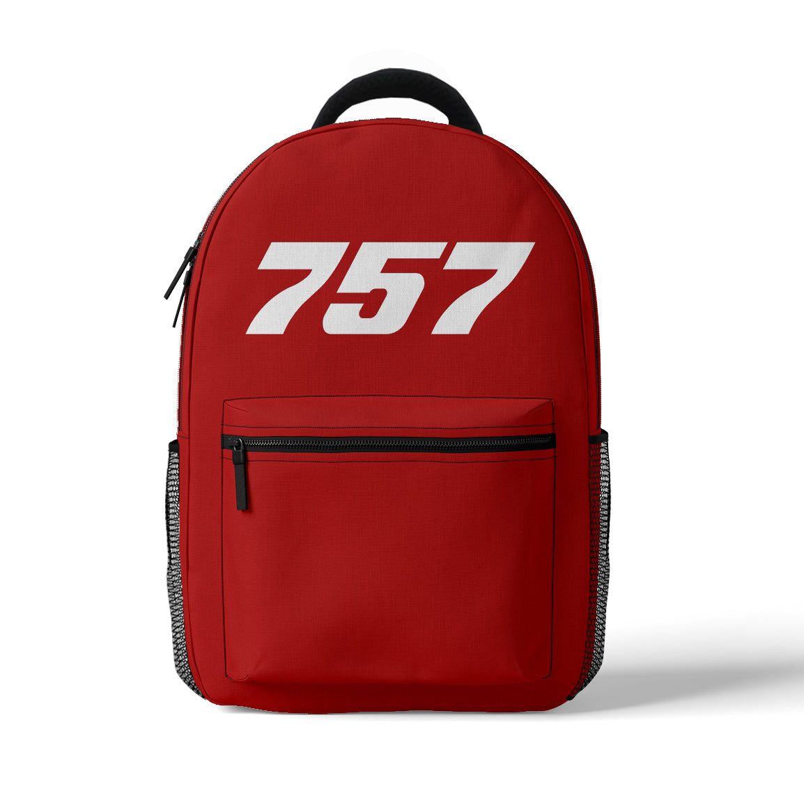 757 Flat Text Designed 3D Backpacks