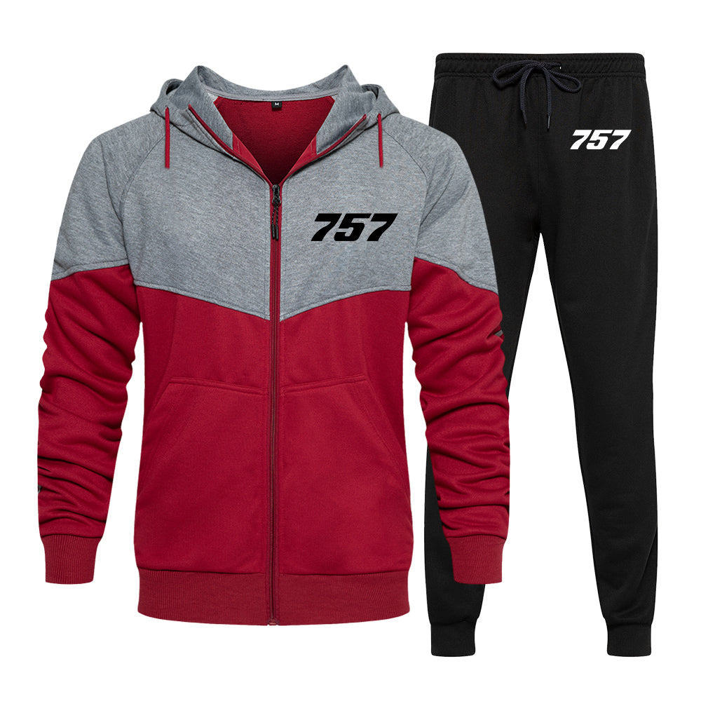 757 Flat Text Designed Colourful Z. Hoodies & Sweatpants