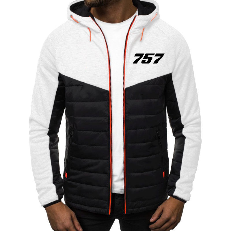 757 Flat Text Designed Sportive Jackets